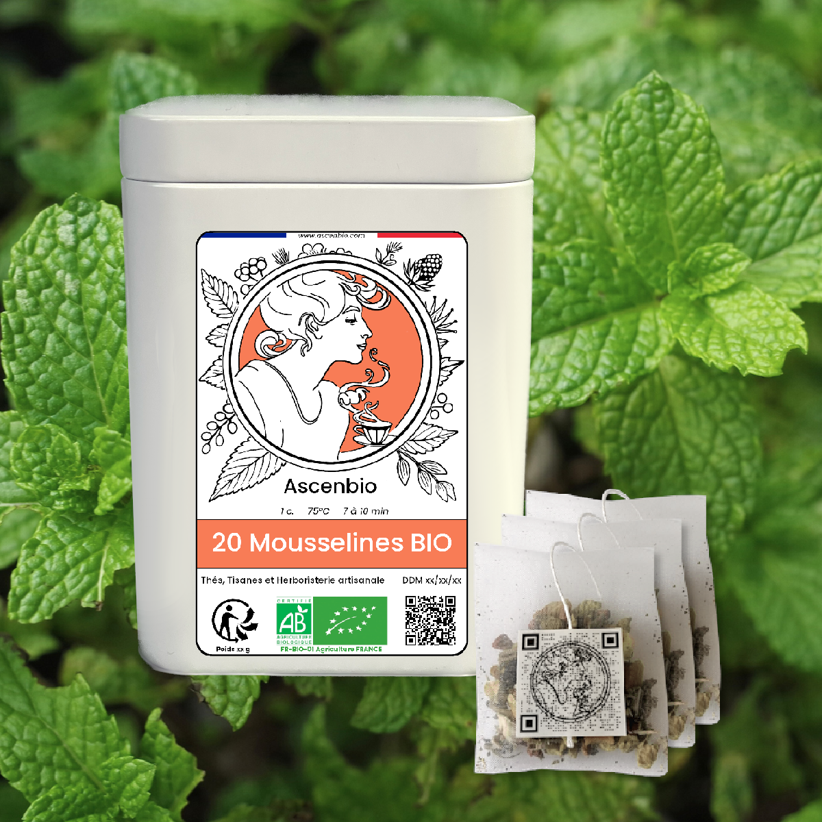 Mousselines ✿ 20 sachets individuels BIO