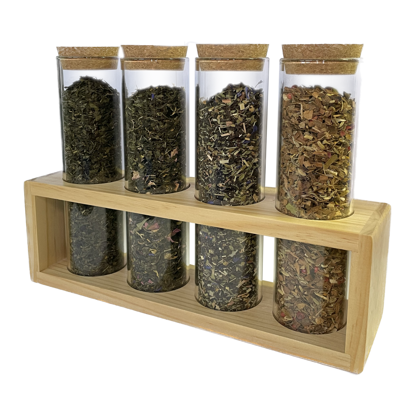Présentoir en bois à thés et tisanes