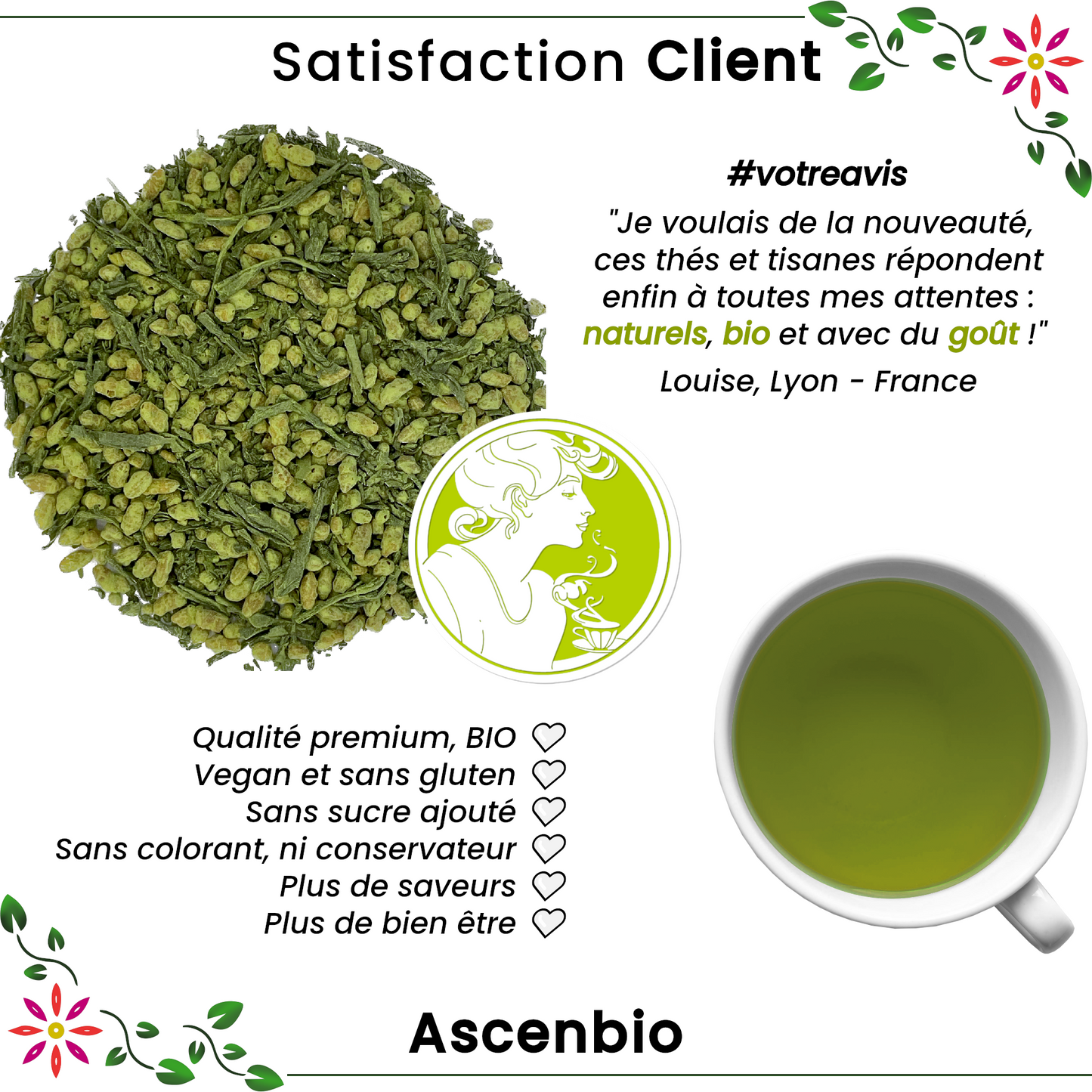 Thé vert ✿ Matcha Genmaicha BIO