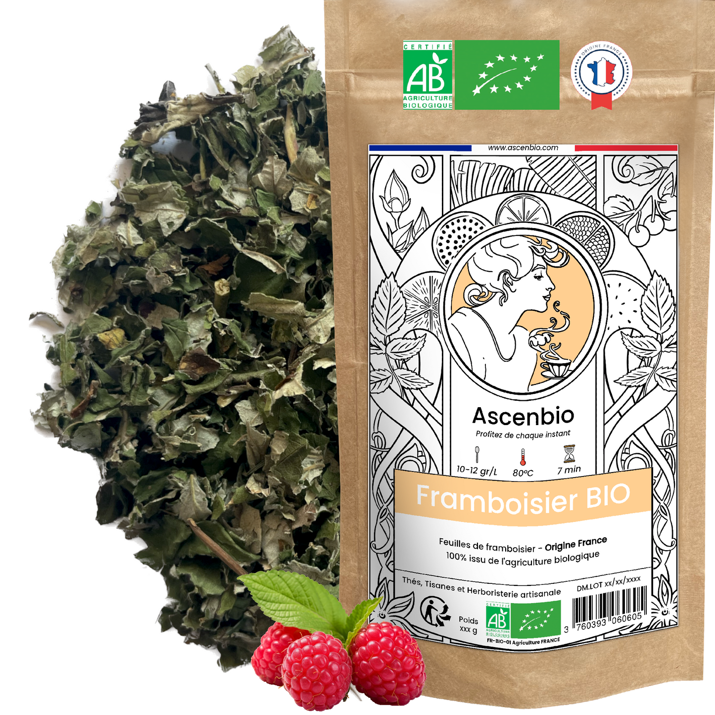 Herbo. ✿ Feuilles de framboisier BIO