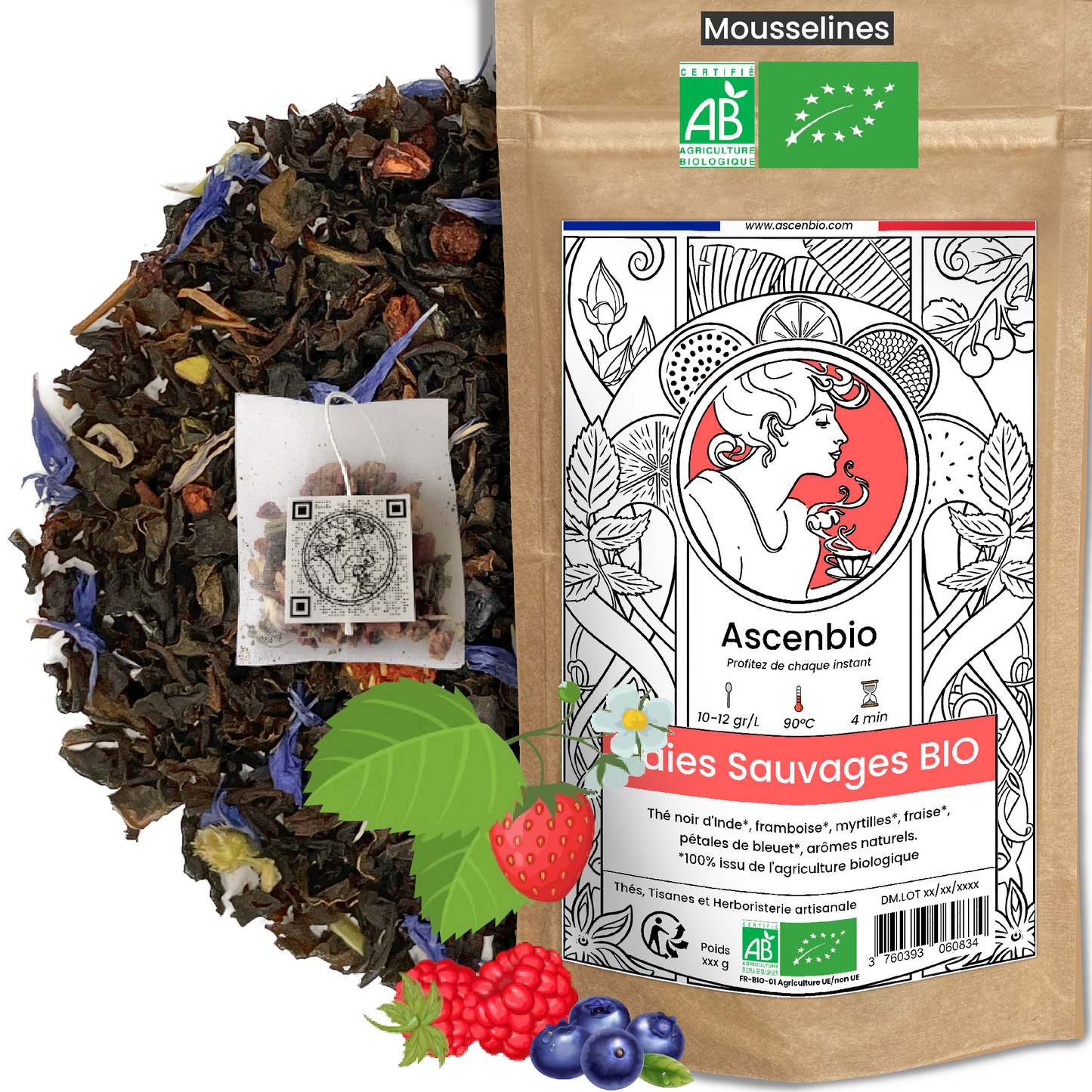 Thé noir ✿ Baies sauvages BIO