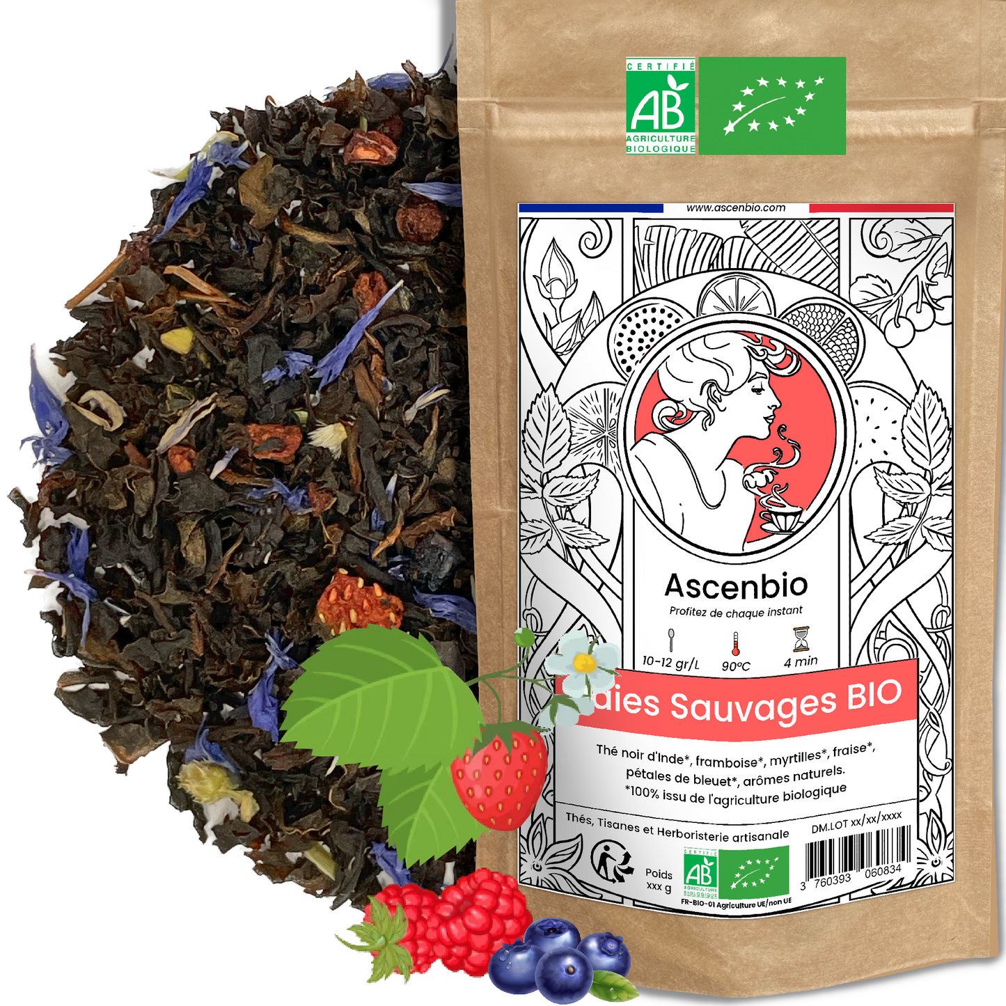 Thé noir ✿ Baies sauvages BIO
