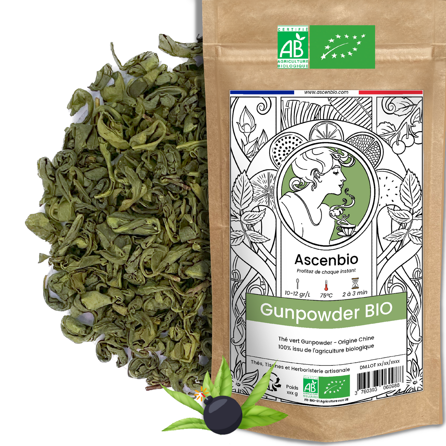 Thé vert ✿ Gunpowder BIO