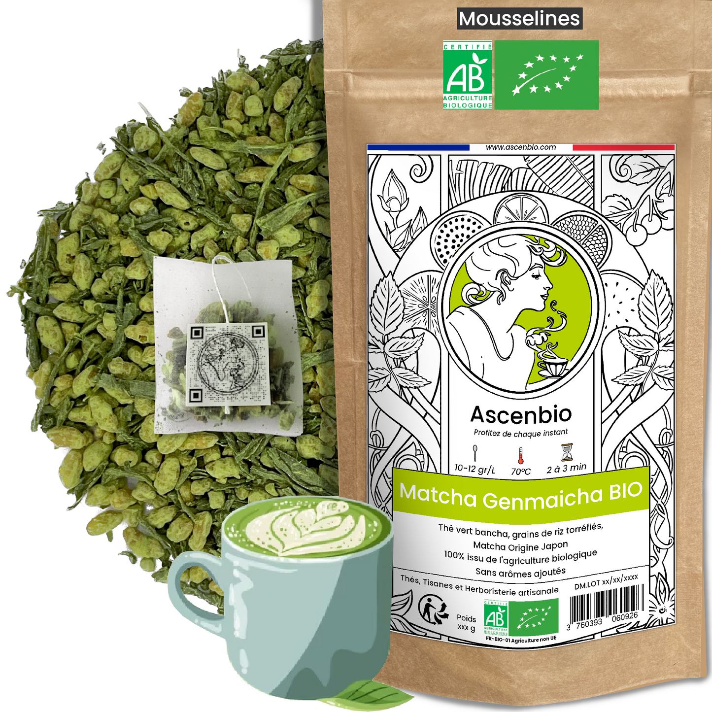 Thé vert ✿ Matcha Genmaicha BIO
