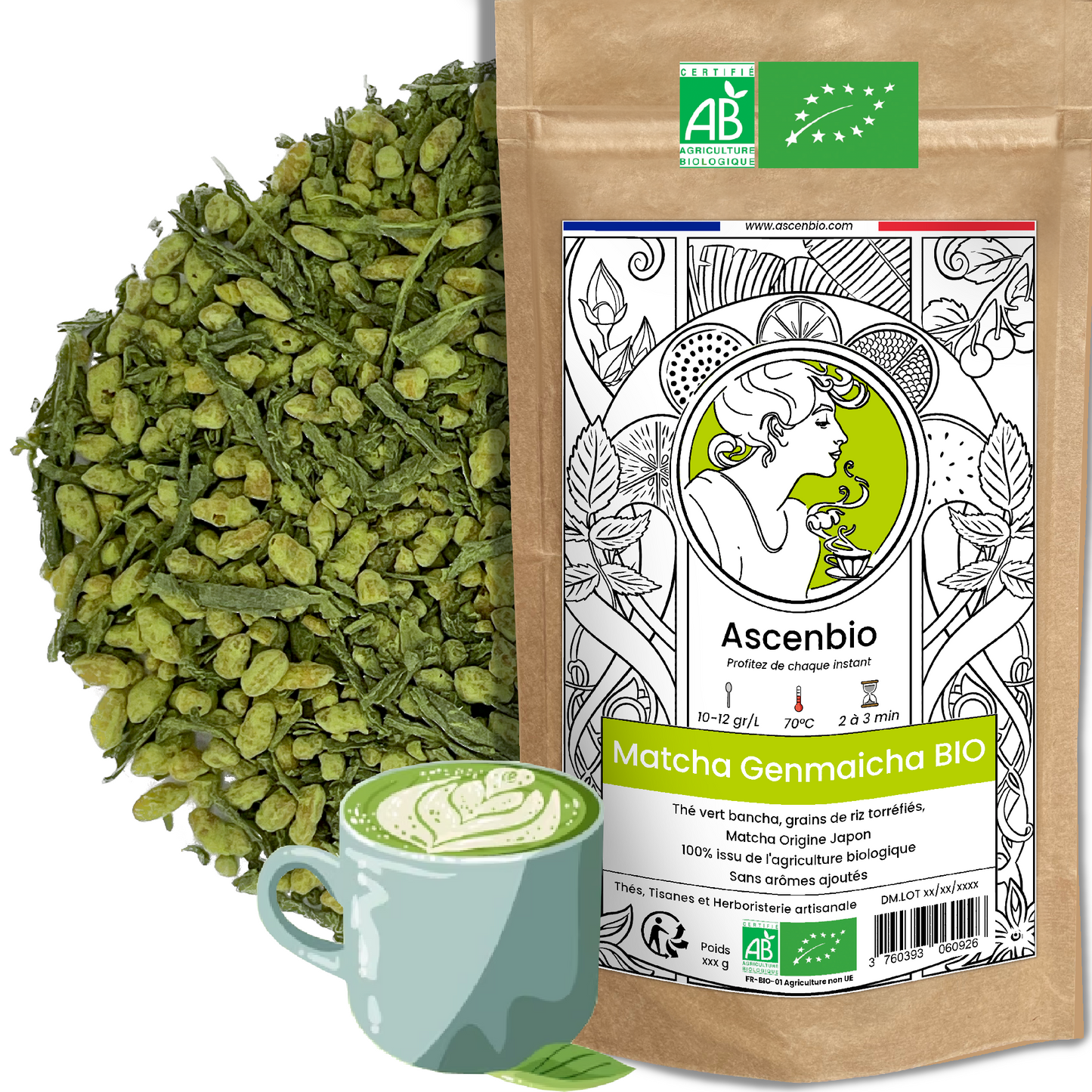 Thé vert ✿ Matcha Genmaicha BIO