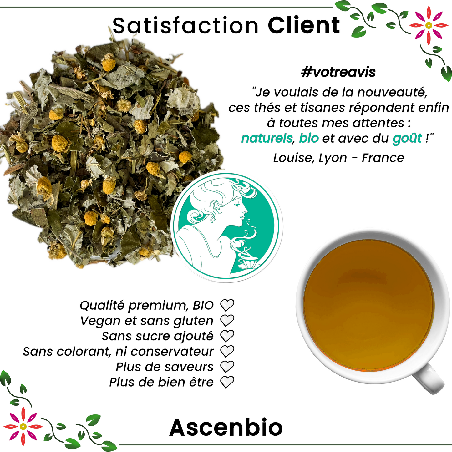 Infusion ✿ Equilibre Féminin - Menthe BIO